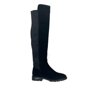 Aqua College B6756 001 Black Suede Waterproof Over The Knee Boots Womens 7.5M